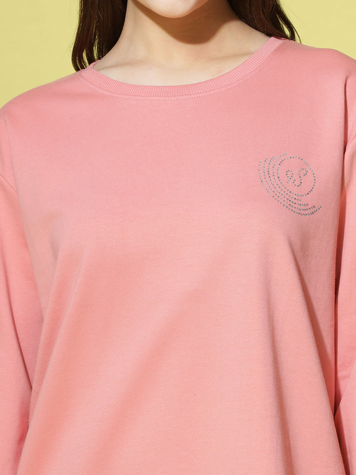 Sweatshirt  Buy Trendy Peach Sweatshirt for Women Online In India - 9shines label
