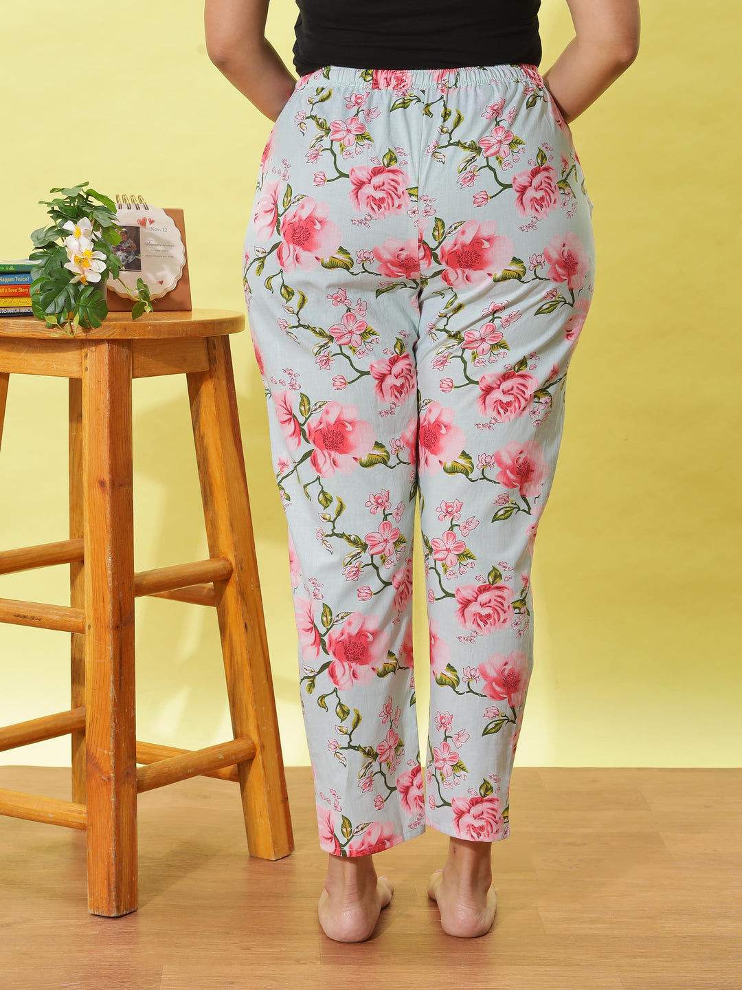 Light Mint Cotton Pajama Set for Women