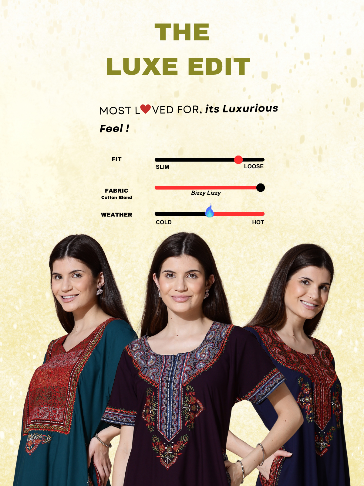 Designer cotton blend nighty for women with handmade embroidery and pocket detail
