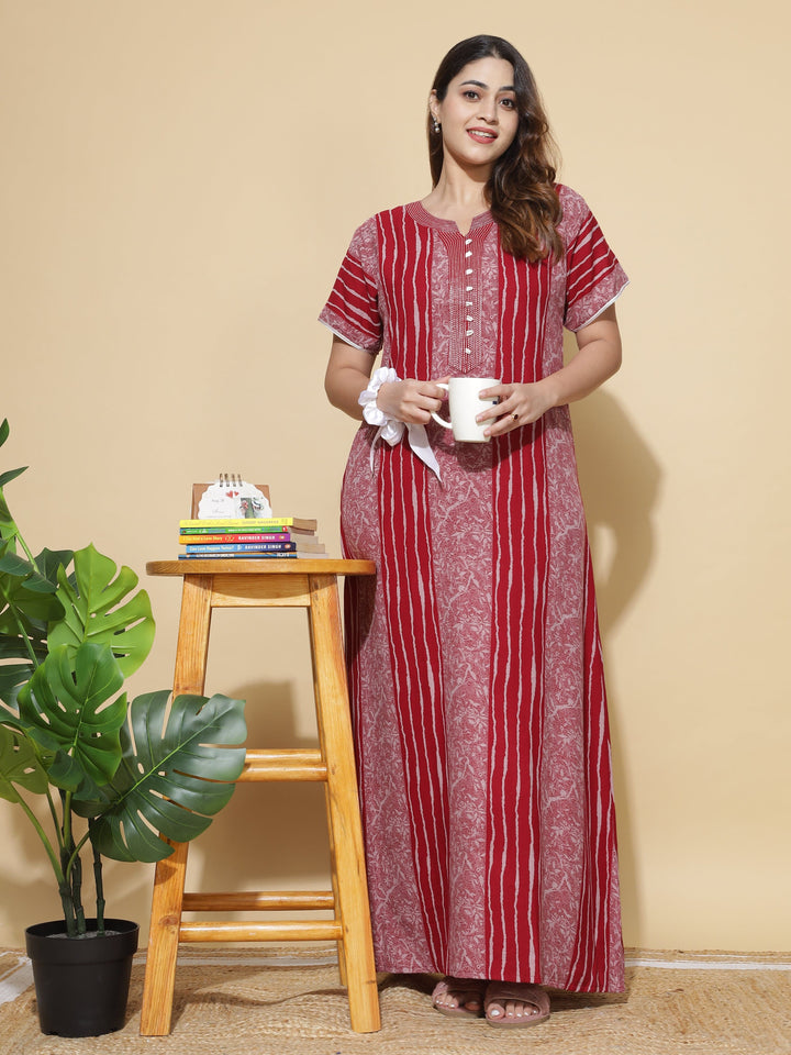  Alpine Nighty  Shop Cool and Comfortable Red Sexy Nighty at 9shines Label- 9shines label 