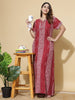 Alpine Designer Maxi Nighty Deep Red