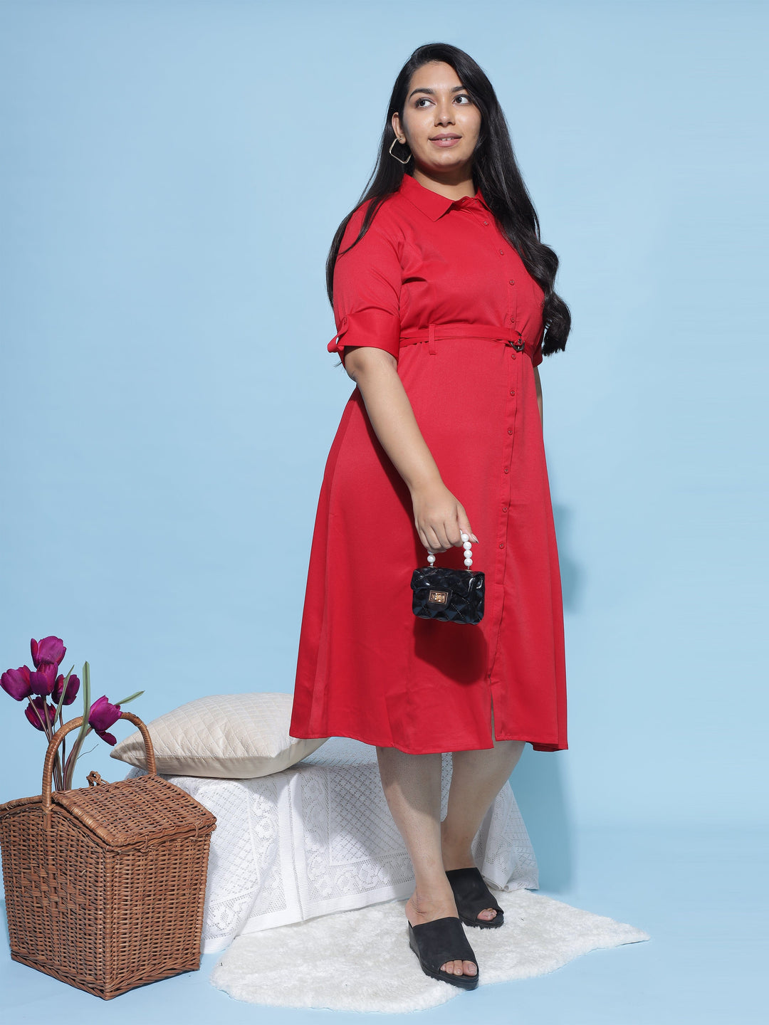  Casual Dresses  Sexy Dresses For Plus Size Women - Shop Red Dress Online- 9shines label 