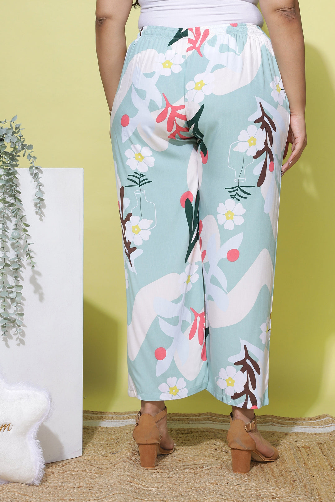  Bottom Wear  Xxl Palazzo Pants - Buy Pastel Green Palazzo Pants Online- 9shines label 