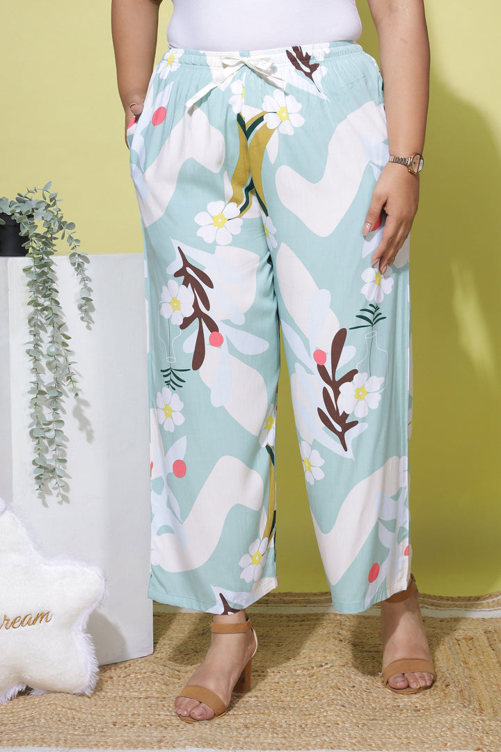  Bottom Wear  Xxl Palazzo Pants - Buy Pastel Green Palazzo Pants Online- 9shines label 