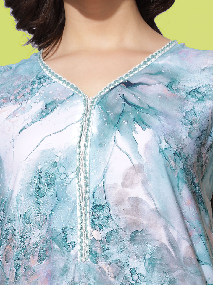 Luxurious Seafoam Green Sleeveless Nighties For Women