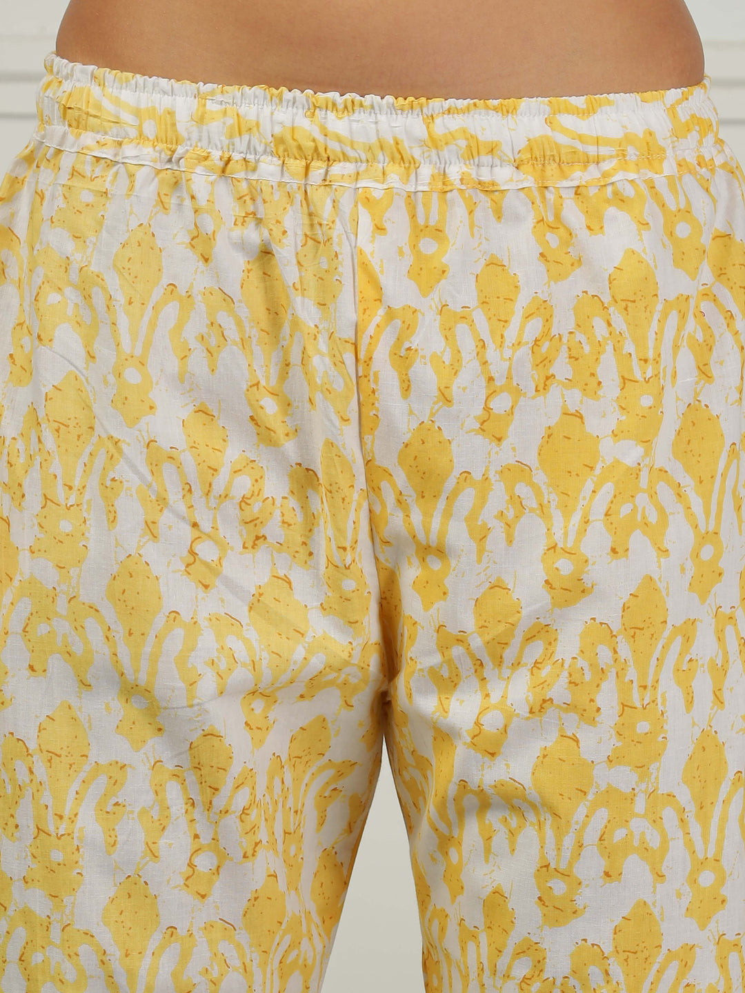 Lemon Yellow Cotton Pajama Set for Women With Breathable & Cozy Fit