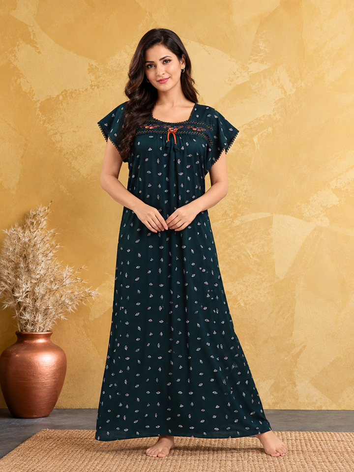 Alpine Green Designer Nighty