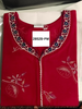 Posy Maroon Botanical Floral Print Alpine Designer Nighty
