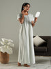 Soft and Elegant Pastel Green Pure Cotton  Chikankari Nighty for Women