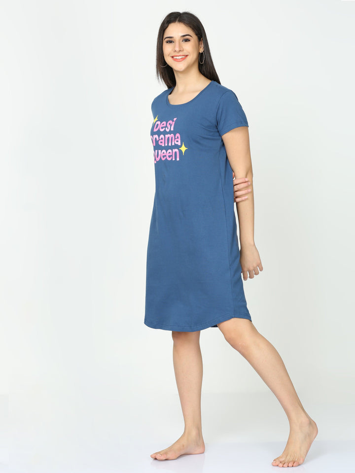  Short Nighty  Nighties For Plus Size Women | Hosiery Cotton Short Nighty - 9shines label 