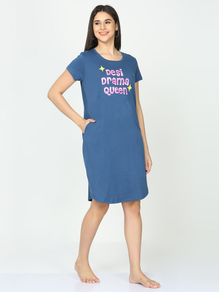  Short Nighty  Nighties For Plus Size Women | Hosiery Cotton Short Nighty - 9shines label 