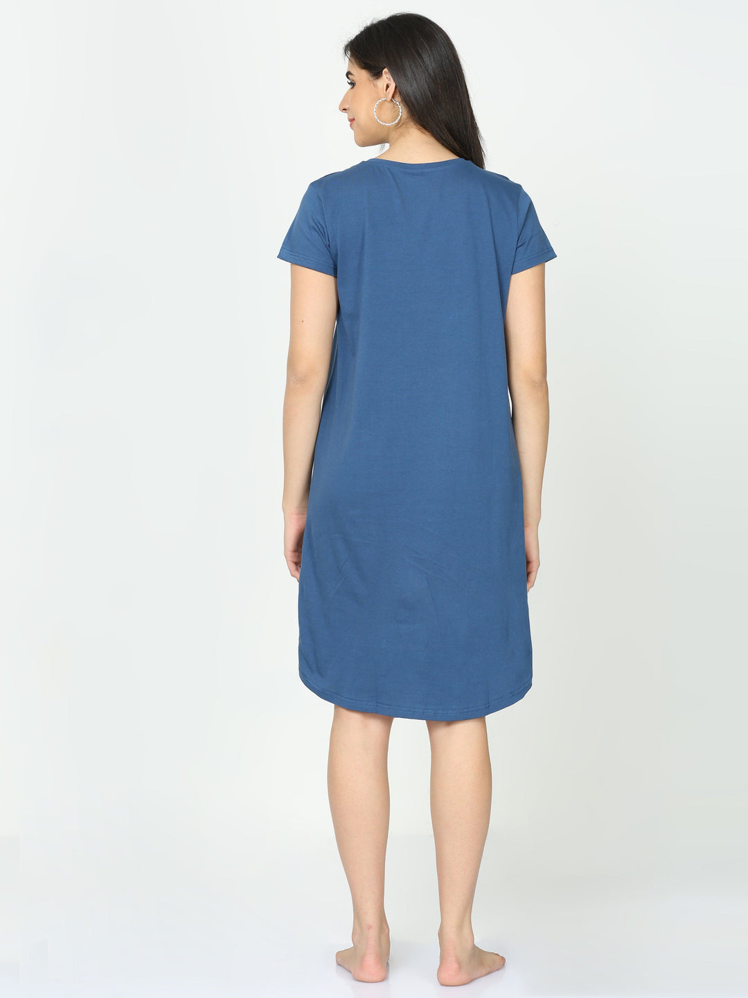  Short Nighty  Nighties For Plus Size Women | Hosiery Cotton Short Nighty - 9shines label 