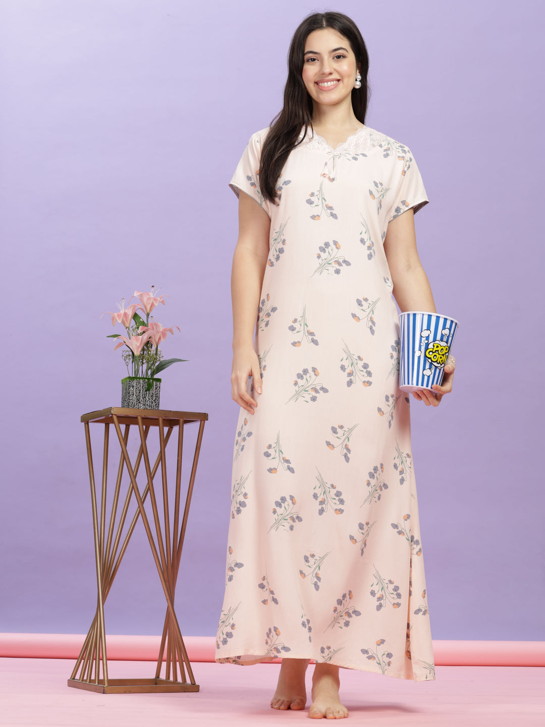 peach-floral-pink-maxi-nighty