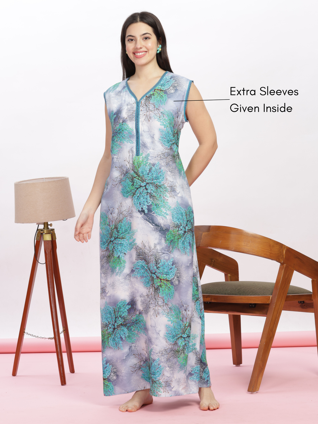 green-rayon-maxi-nighty-for-women