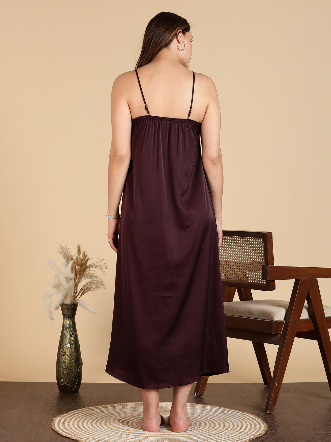 Chic Style Satin Bridal Nightwear Set for Women