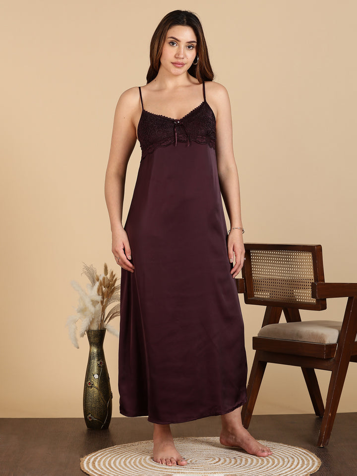 Chic Style Satin Bridal Nightwear Set for Women