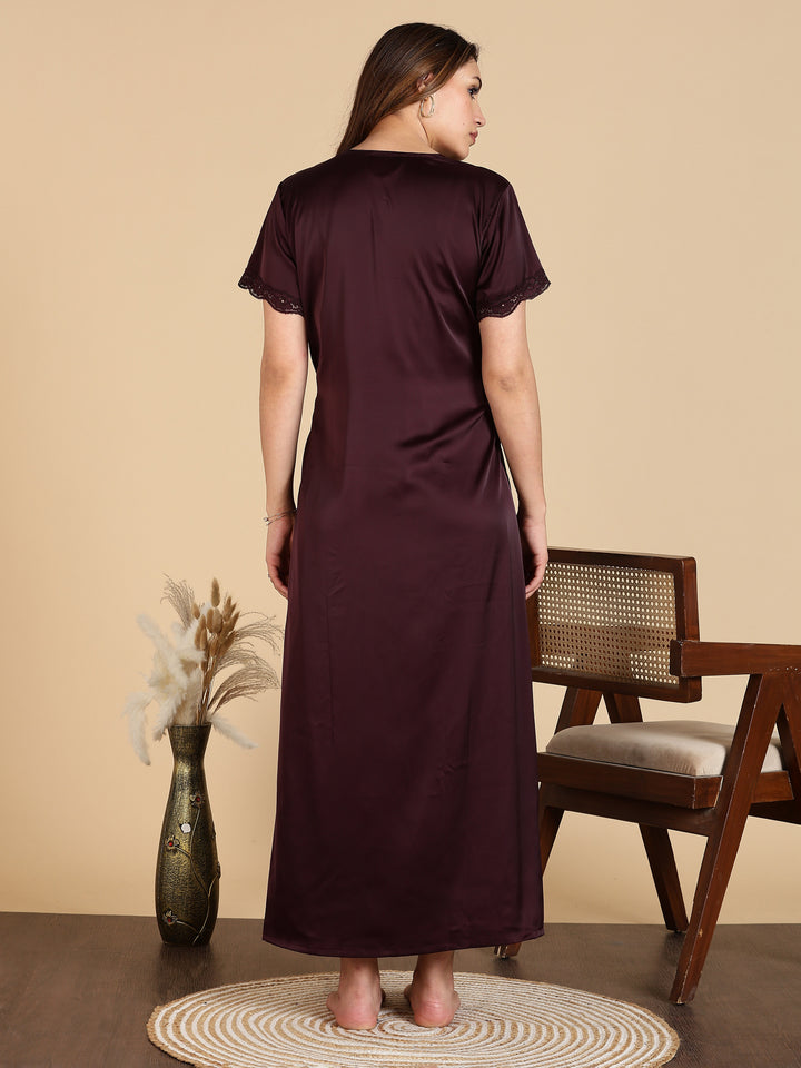 Chic Style Satin Bridal Nightwear Set for Women