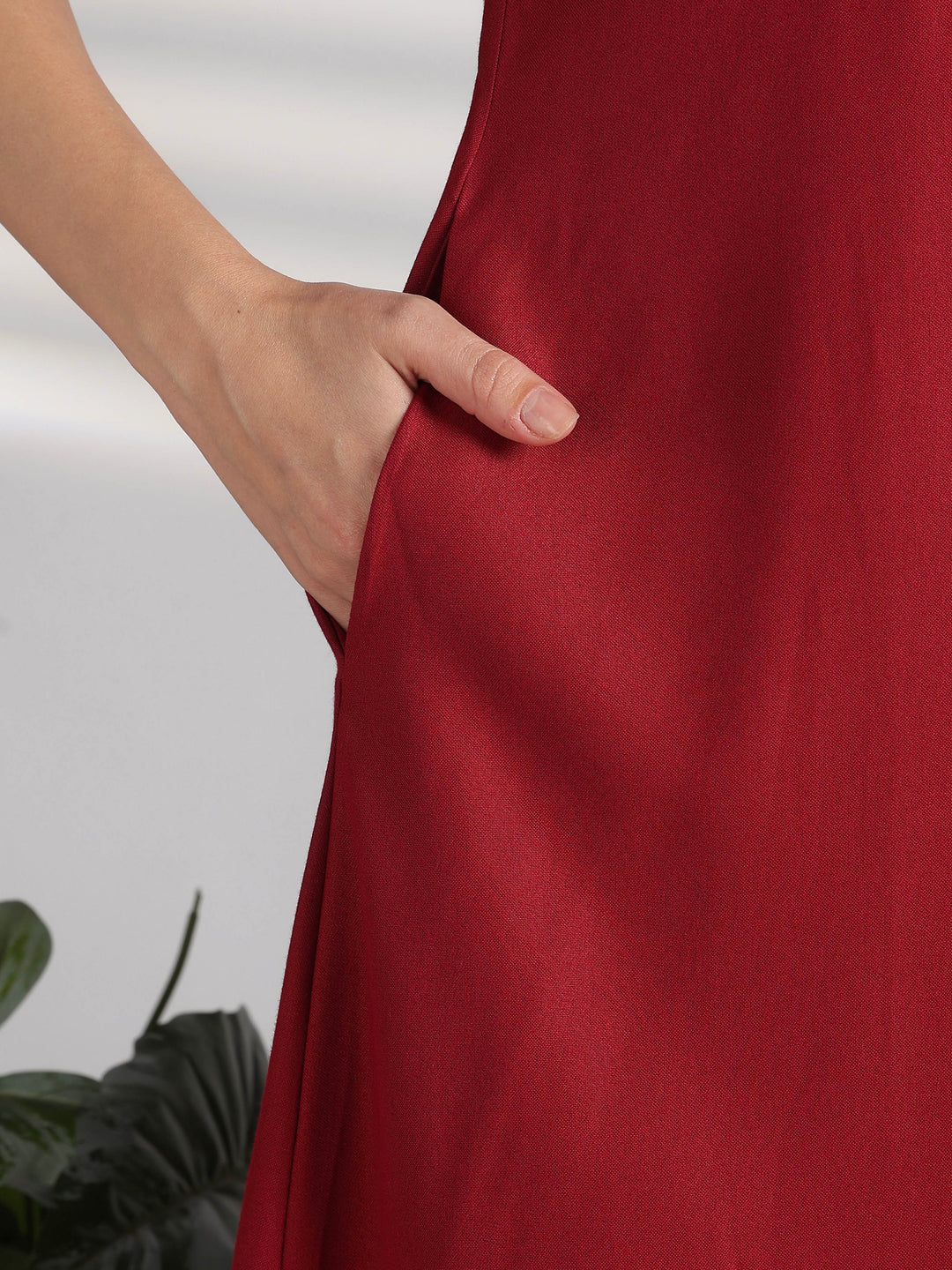 Designer Alpine Nighty with Embroidered Neck and Pocket