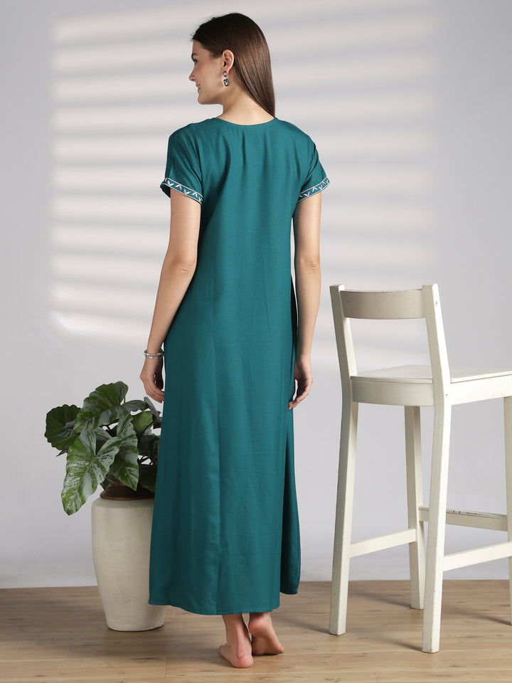 Soft Alpine Nighty with Side Pocket and A Line Fit