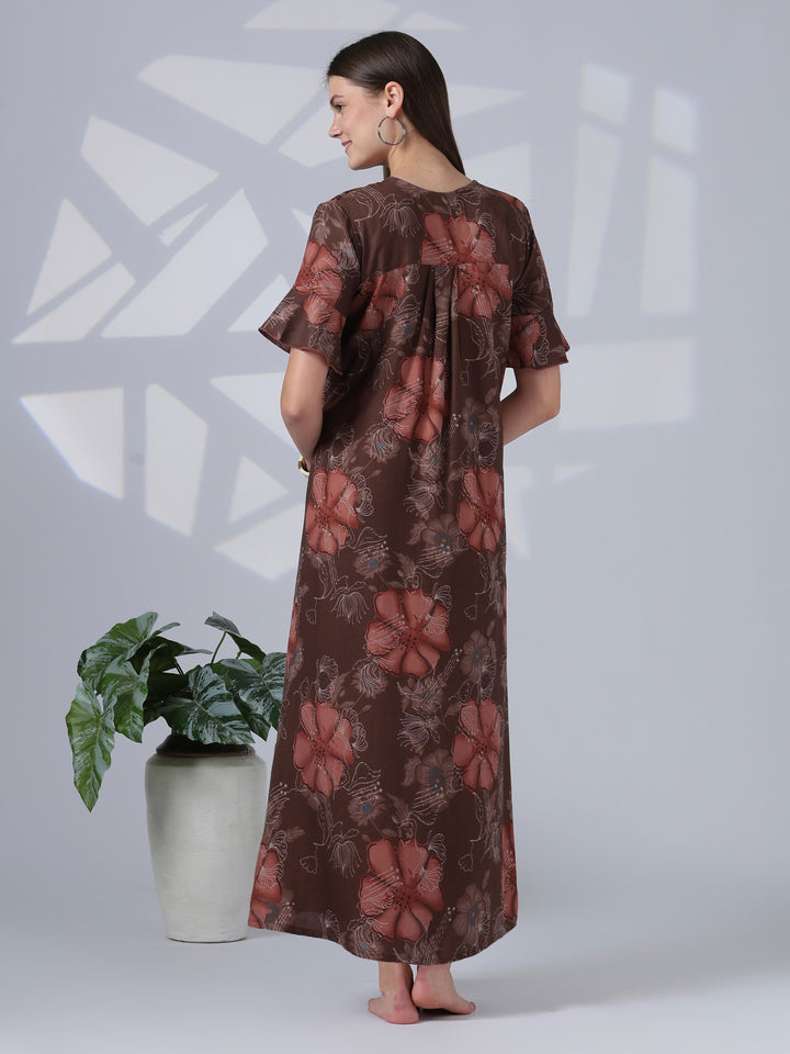 Noor Rosewood Feminine Finish Alpine Nighty for Women