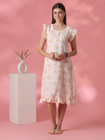 Easy Moving Nightdress for Everyday Comfort in Dreamy Peach