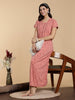 Soft Coral Peach Cotton Blend Designer Nighty for Women