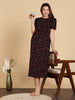 Black Stylish Zipless Maternity Feeding Nightwear for Women