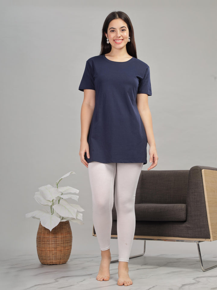 Navy-Blue-Long-T-Shirt-with-pockets-for-women