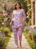 Lavender Floral Cotton Pyjama Set
