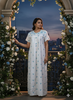 Sitarah Edit – Dreamy Light Yellow Phulkari Nightdress for Women