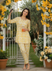 Lemon Yellow Cotton Pajama Set for Women With Breathable & Cozy Fit