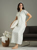 Green Bamboo Feel Cotton Lace Nighty for Women Elegant and Breezy