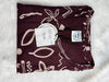Maroon Abstract Print Hosiery Cotton Home Wear Nighty for Women