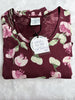 Wine Petal Pregnancy Friendly Hosiery Cotton Nightdress