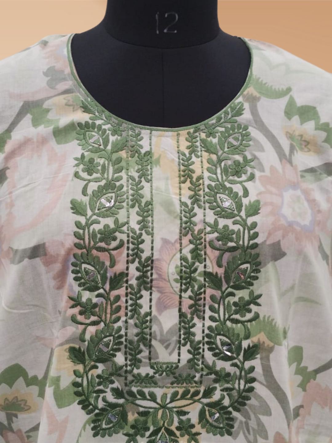 Light Green Kaftan Nightdress for Women
