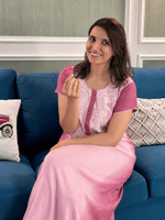 Whisper Rose Alpine Designer Nighty for Women Soft Comfort
