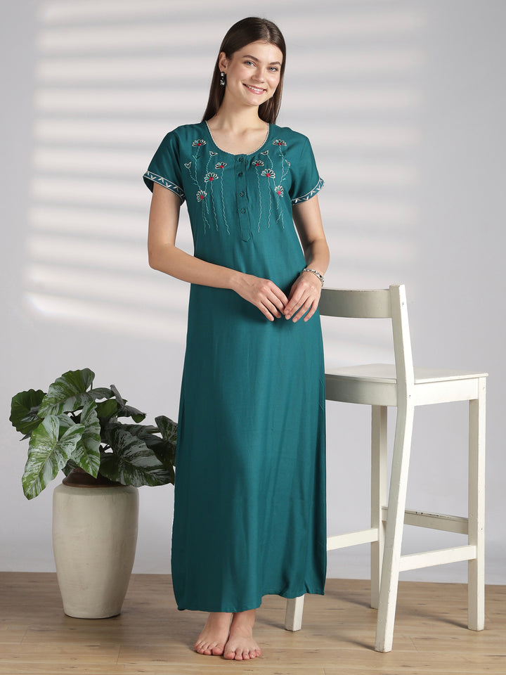 Alpine nighty for women with relaxed A line silhouette