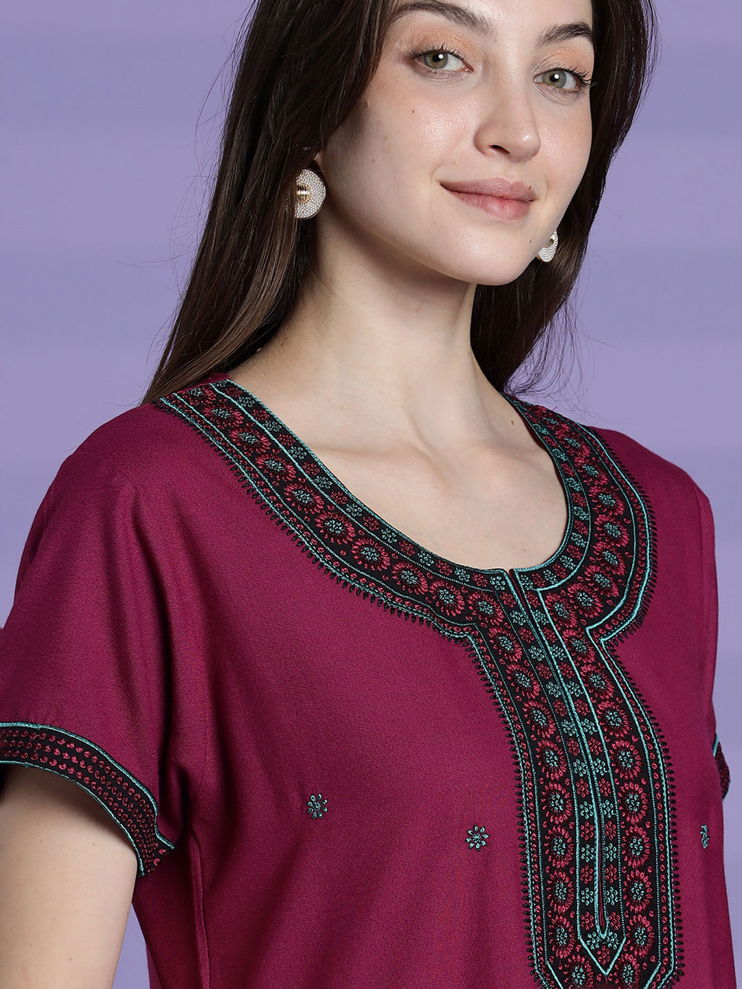 Plum Pink Alpine Branded Designer Nighties For Women