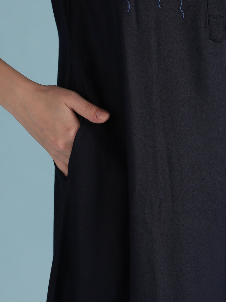 Soft alpine designer nighty for women with front buttons