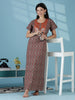 Pure Cotton Kalamkari Print Nighty for Women Ethnic Printed