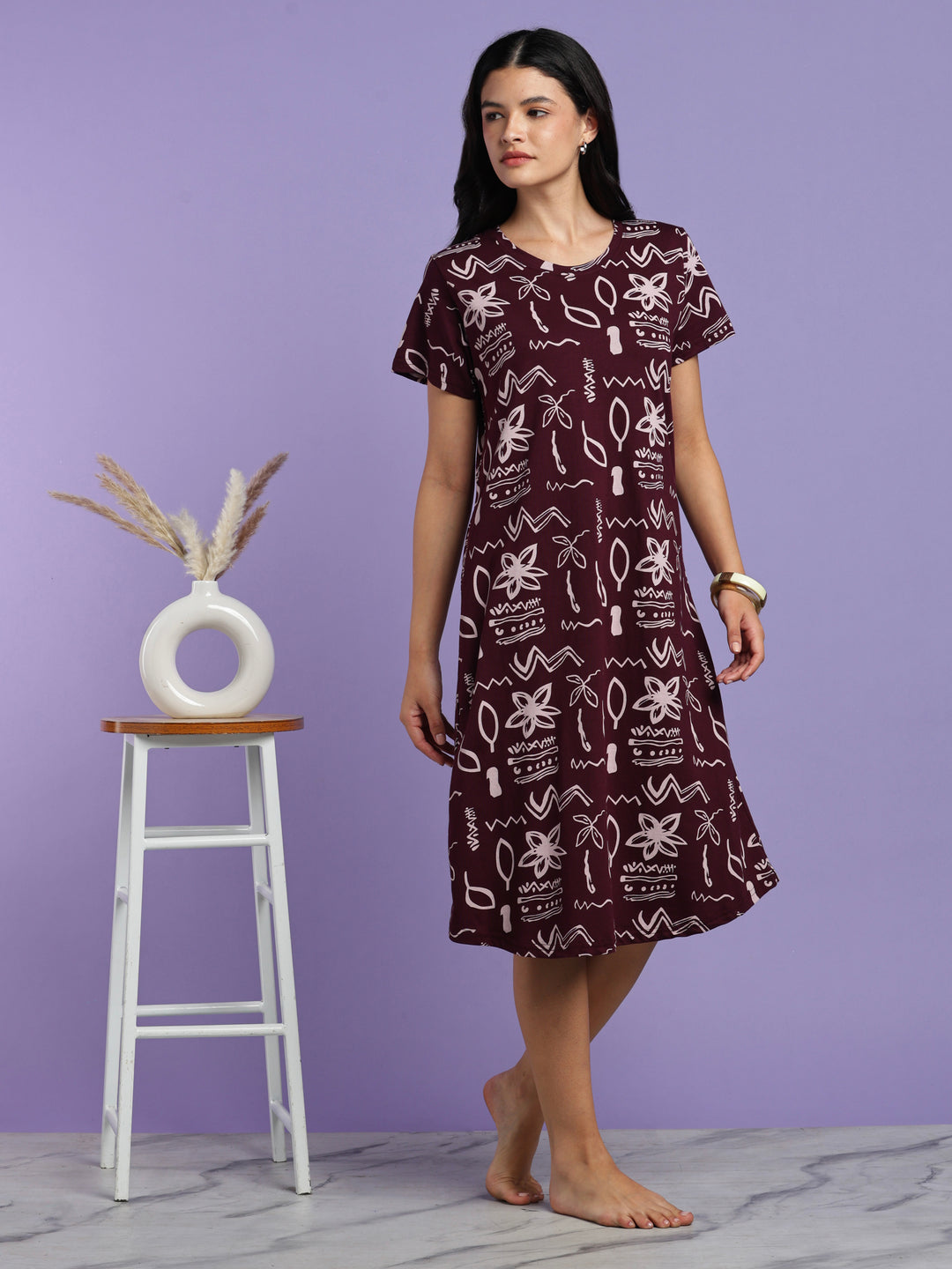 Nighty dress for women for daily home comfort and ease