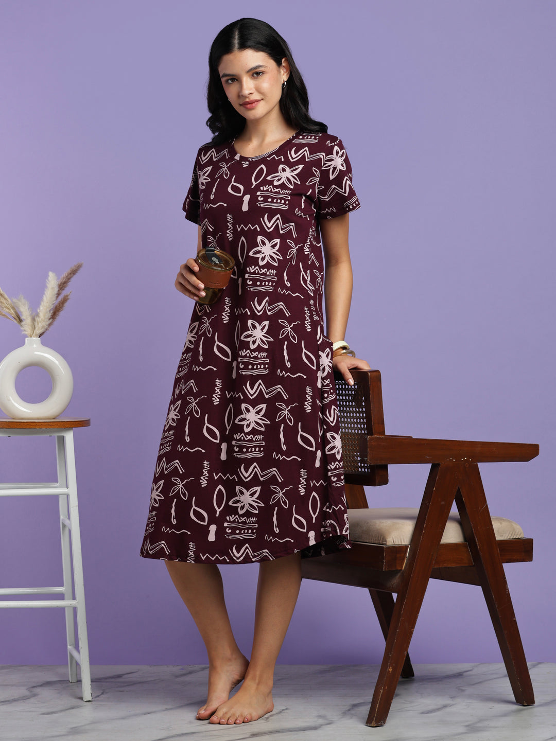 Nighty dress for women for daily home comfort and ease