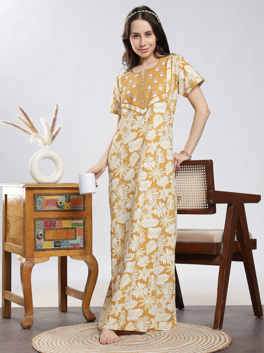 floral premium pure cotton sleepwear for women worldwide
