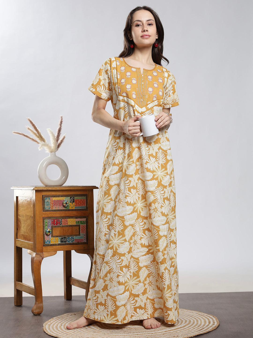 floral premium pure cotton sleepwear for women worldwide