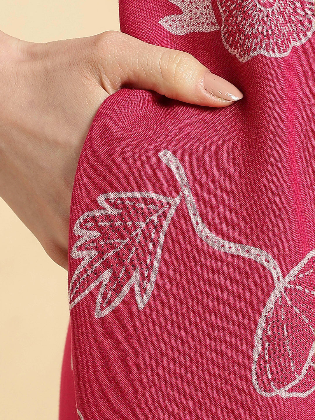 Daisy pink alpine floral a-line front open nighty