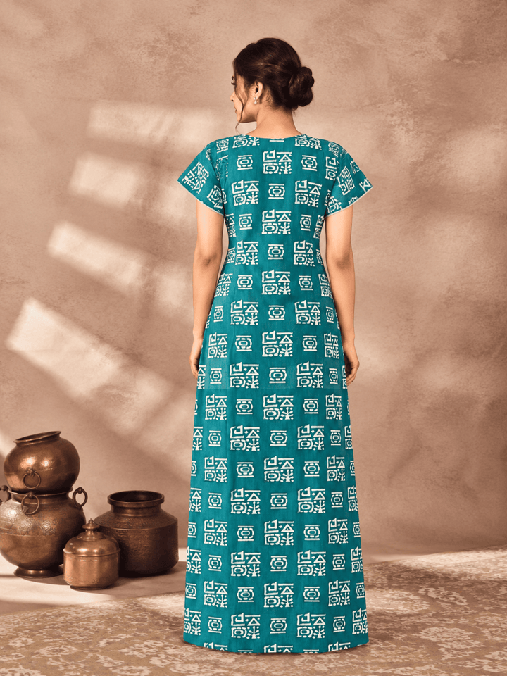 Pure cotton designer nighty dress for women online