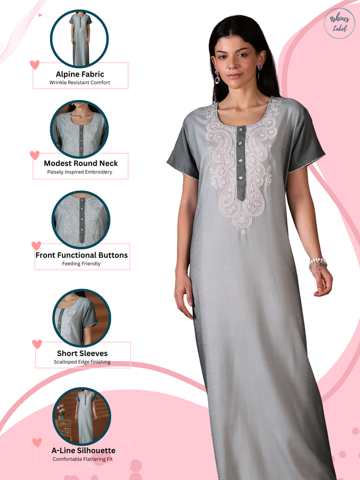 Whisper sage designer nighty for women online in india.