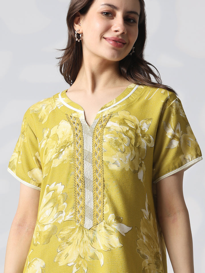 Floral alpine designer nighty dress for women online