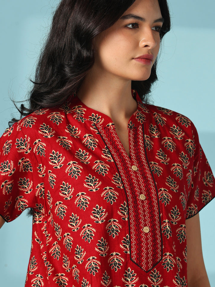 Pure cotton floral buti designer nighty for women online