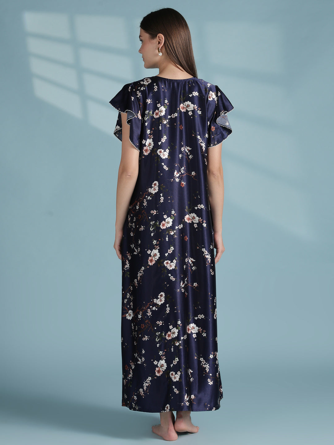 Elegant floral satin nightwear for women online